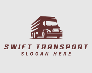 Truck Driver Transport logo design