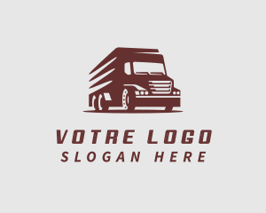 Transportation - Truck Driver Transport logo design