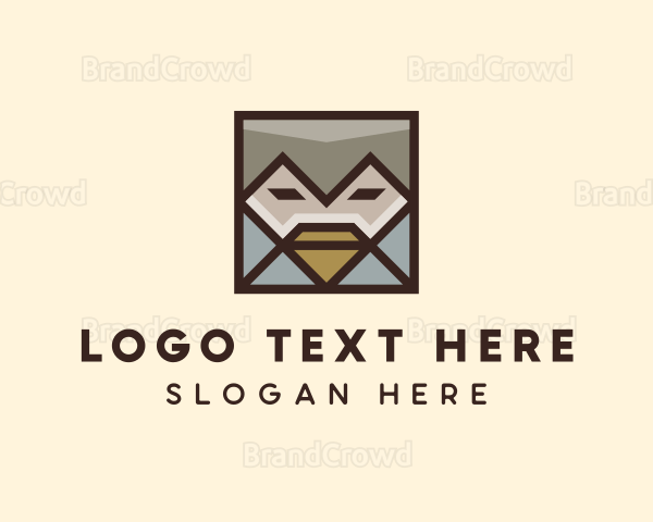 Geometric Human Face Logo