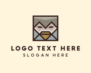 Box - Geometric Human Face logo design