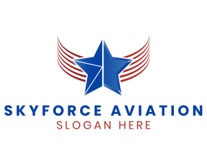 Patriot Aviation Star logo design