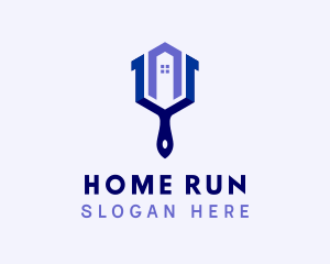 Home Paint Brush logo design