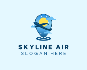 Airline - Aviation Airline Location logo design