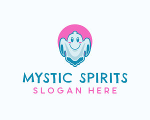 Paranormal - Spooky Ghost Spirit logo design