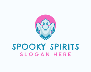  Spooky Ghost Spirit logo design