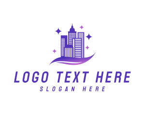 Sanitation - Urban City Cleaning logo design