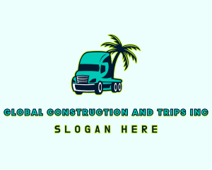 Palm Tree Trucker Logo