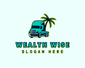 Palm Tree Trucker Logo