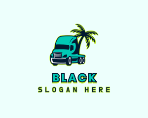 Trailer - Palm Tree Trucker logo design