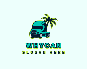 Truck - Palm Tree Trucker logo design