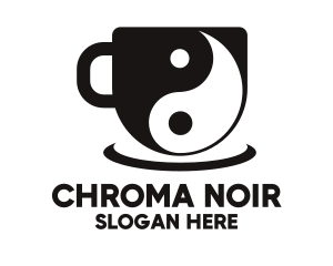 Monochrome - Yin Yang Cup logo design