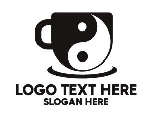 Coffee Cup - Yin Yang Cup logo design