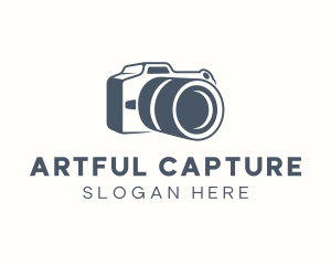 Camera Portrait Lens logo design