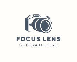 Camera Portrait Lens logo design