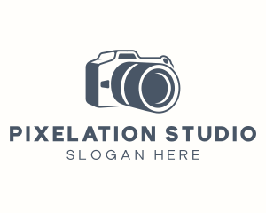 Camera Portrait Lens logo design