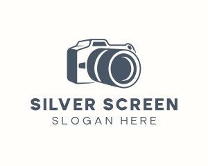 Digital Camera - Camera Portrait Lens logo design
