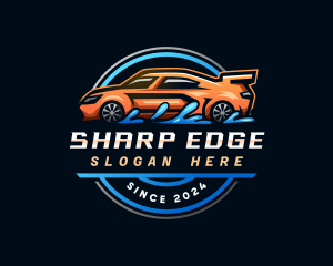 Vehicle Car Cleaning Logo