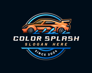 Vehicle Car Cleaning logo design