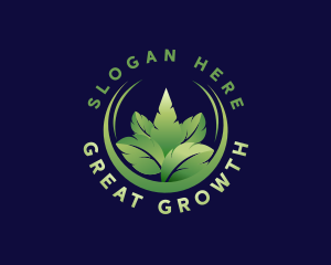 Leaf Plant Eco Farm logo design