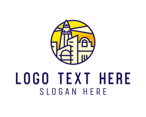 Travel Vlogger - Urban Lighthouse City logo design