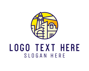 Town - Urban Lighthouse City logo design