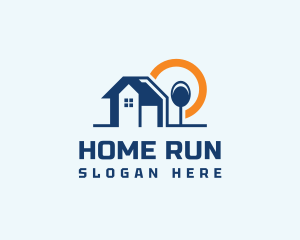 Sun Home Construction logo design