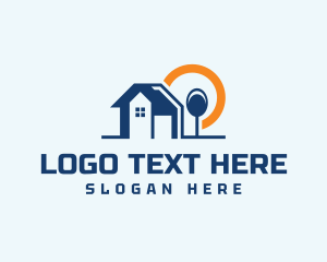 Leasing - Sun Home Construction logo design
