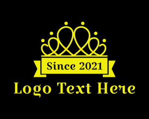 Banner - Golden Crown Pageant logo design