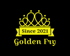 Golden Crown Pageant logo design