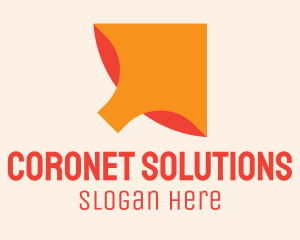 Orange Arrow Cursor logo design