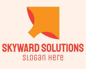 Orange Arrow Cursor logo design