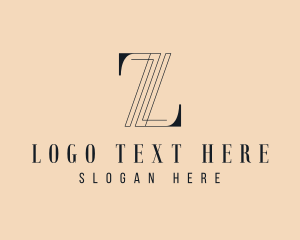 Geometric Business Letter Z logo design