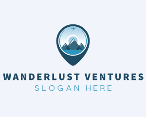 Travel Mountain Location logo design