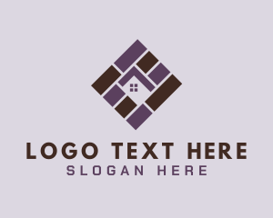 Flooring - House Tile Pattern logo design
