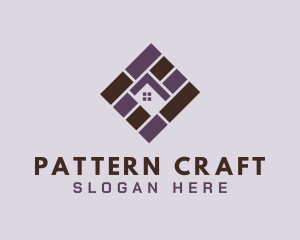 House Tile Pattern logo design