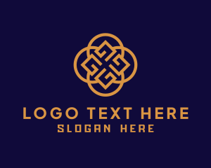 Corporation - Golden Letter G Decoration logo design