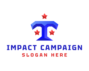 Campaign - Generic 3D Letter T logo design