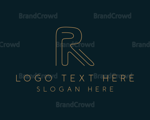 Elegant Letter R Company Logo