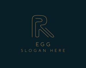 Letter R - Elegant Letter R Company logo design