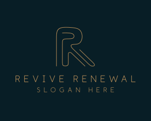 Elegant Letter R Company logo design