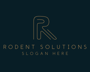 Elegant Letter R Company logo design