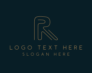 Letter R - Elegant Letter R Company logo design