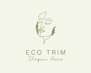 Natural Eco Face logo design