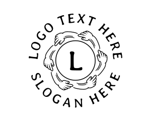 Public Relations - Outreach Hand Community Charity logo design