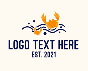 Origami Sea Crab  Logo
