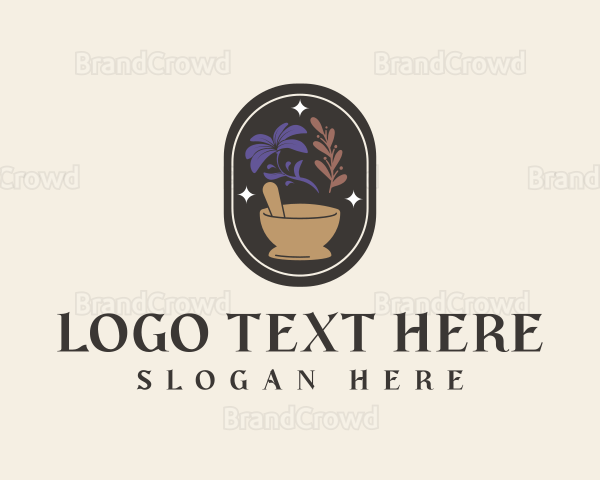 Mystical Spices Mortar Pestle Logo