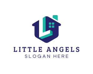 Modern House Letter L logo design