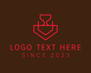 Liquor - Wine Glass Table logo design