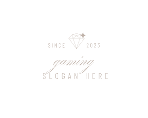 Blogger - Jewelry Calligraphy Wordmark logo design