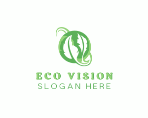 Eco Planet Leaf logo design